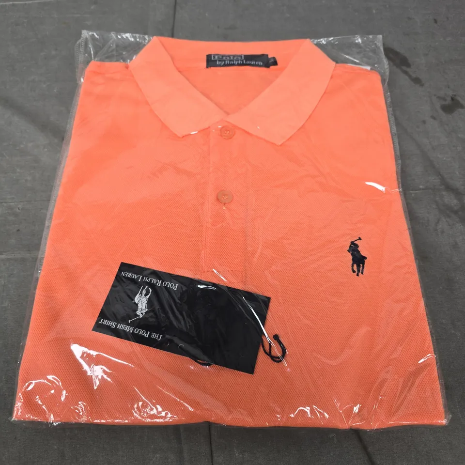 POLO RALPH LAUREN POLO SHIRT – ORANGE SIZE L 