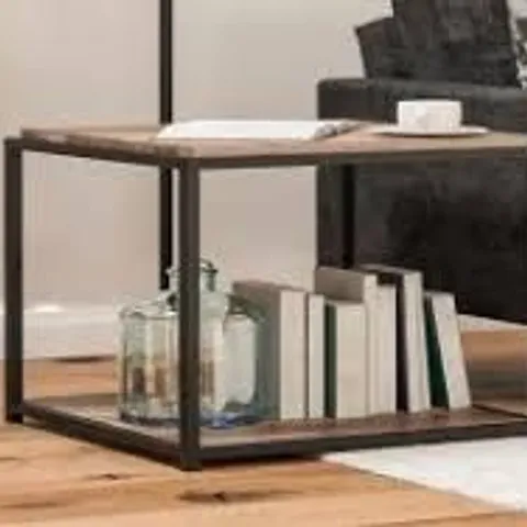 BOXED DOREL QUINCY WEATHERED OAK END TABLE