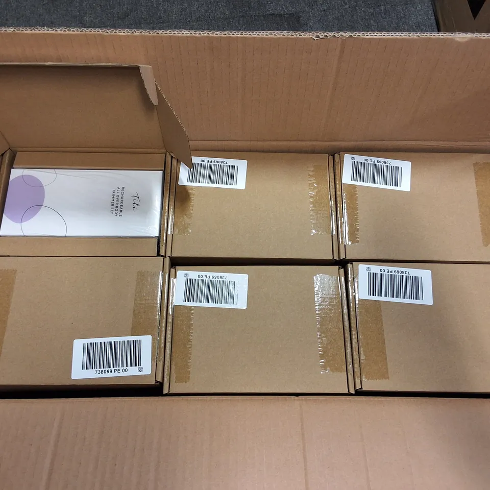 LOT OF 30 BRAND NEW TILI RECHARGABLE ALL OVER BODY TRIMMERS SETS