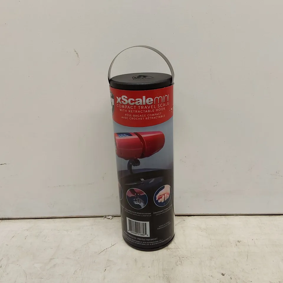BAGGED XSCALEMINI COMPACT TRAVEL SCALE WITH RETRACTABLE HOOK - BLACK  (1 ITEM)