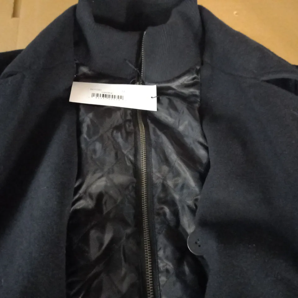 FRENCH CONNECTION NAVY COAT - M