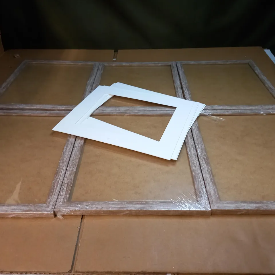 LOT OF 6 THE FRAME COMPANY PHOTO FRAMES WITH INSERTS 