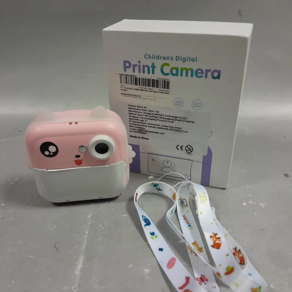 BOXED A3 CHILDRENS DIGITAL PRINT CAMERA 