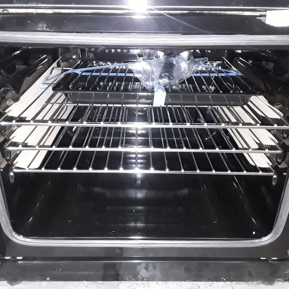 SWAN FREESTANDING ELECTRIC DOUBLE OVEN IN BLACK - SDW2015B