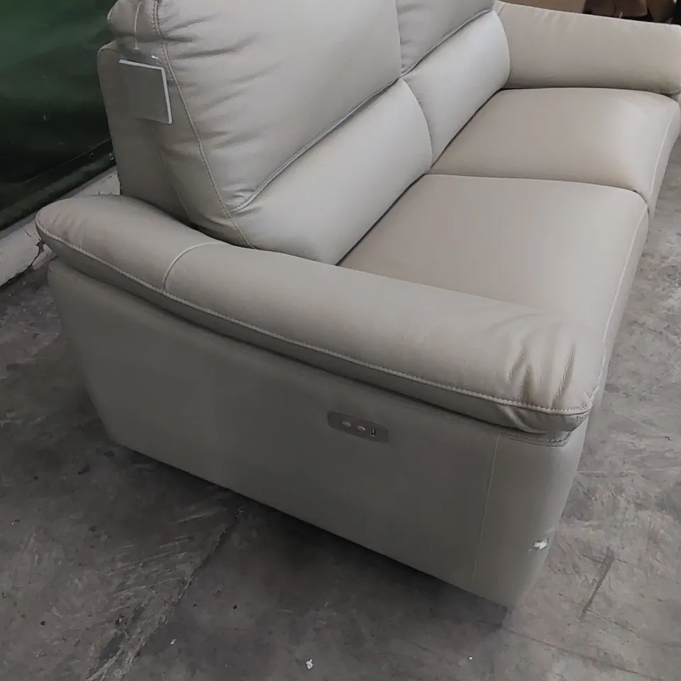 DESIGNER PAVILION 3 SEATER SOFT LEATHER ELECTRIC RECLINING SOFA