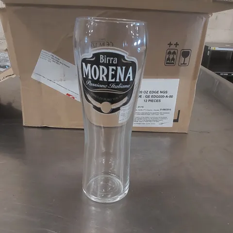 12x BOXED BIRRA MORENA PINT GLASSES