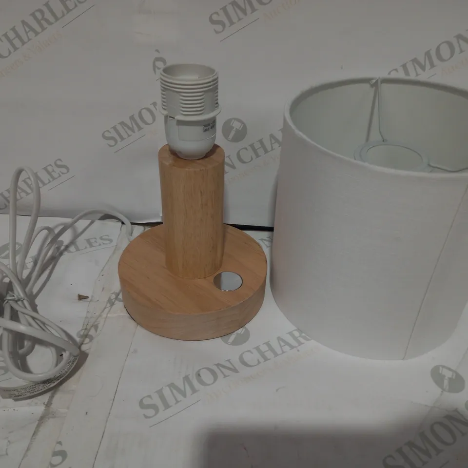 JOHN LEWIS SLATER WOOD TOUCH LAMP