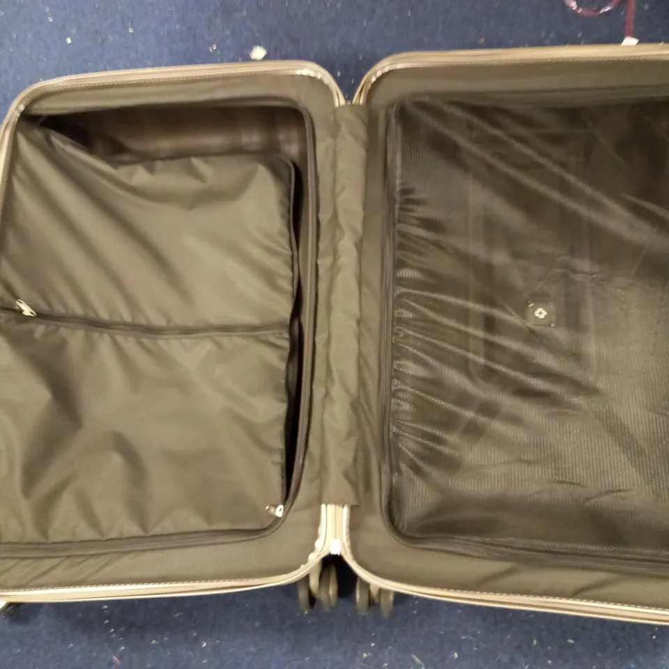 SAMSONITE LITE CUBE WHEEL CABIN SUITCASE - IVORY GOLD 