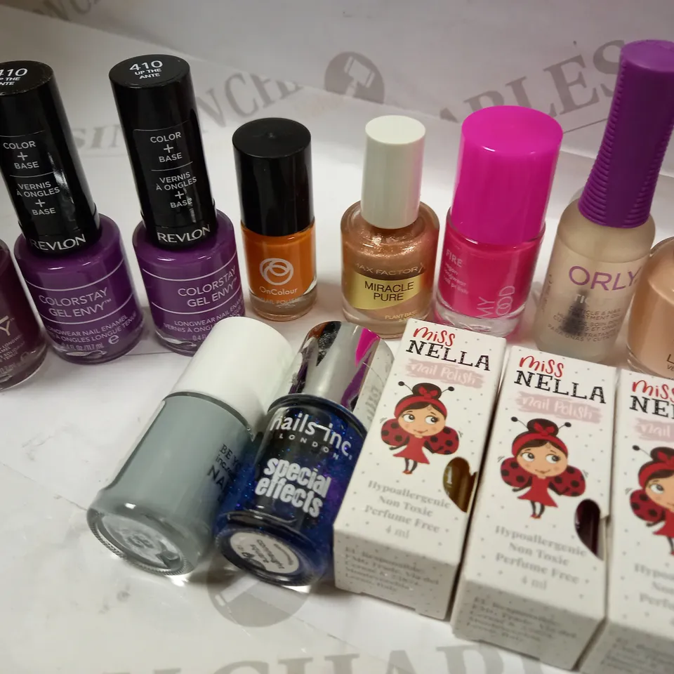 PREMIUM BRANDED NAIL POLISH APPROX. 20 ITEMS