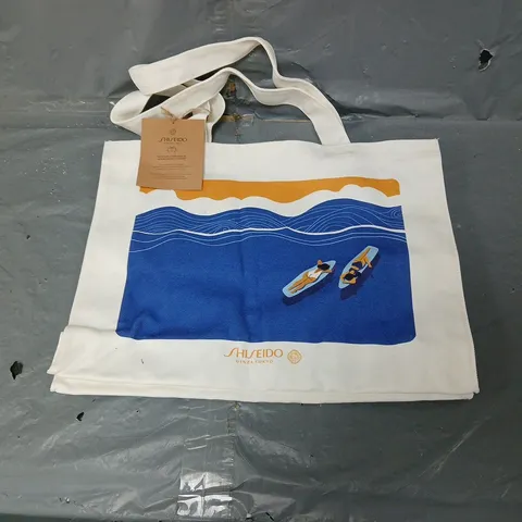 SHISEIDO GINZA TOKYO TOTE BAG WITH GRAPHIC DESIGN 