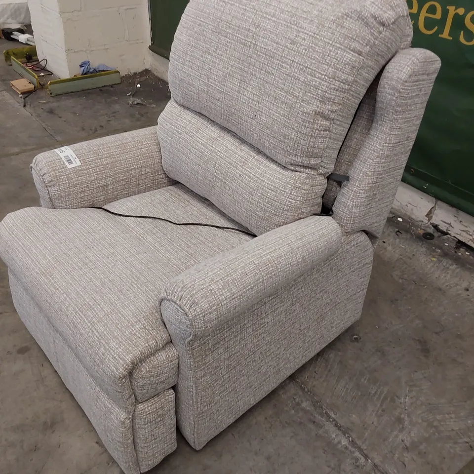 QUALITY BRITISH DESIGNER G PLAN NEWMARKET POWER RECLINING EASY CHAIR LOOM SHALE 