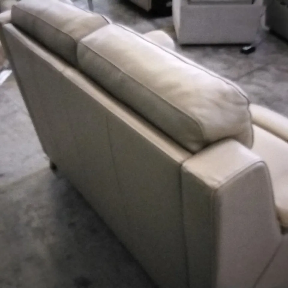 QUALITY DESIGNER MINK LEATHER 2 SEATER SOFA 