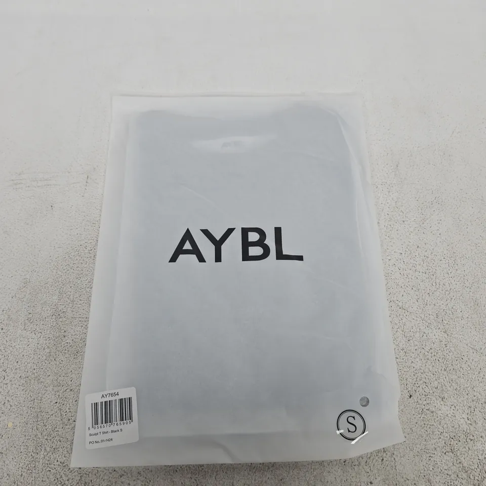 BAGGED AYBL SCULPT T SHIRT – BLACK, SIZE S