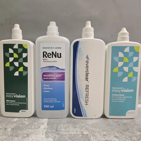 APPROXIMATELY 25 ASSORTED CONTANT LENSE CLEANING PRODUCTS - COLLECTION ONLY