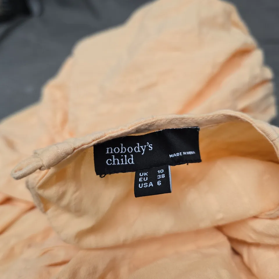 NOBODY'S CHILD PEACH DRESS – UK 10 (EU 38, USA 6)