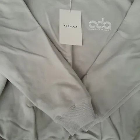 ADANOLA PERFORMANCE OVERSIZED SWEATSHIRT IN STONE SIZE SMALL