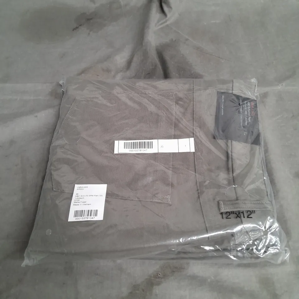 BAGGED LULULEMON ABC SLIM-FIT UTILITECH POCKET PANT IN ARMY GREEN SIZE 35W 32L