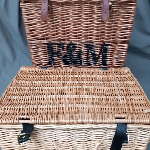 TWO ASSORTED WICKER HAMPERS