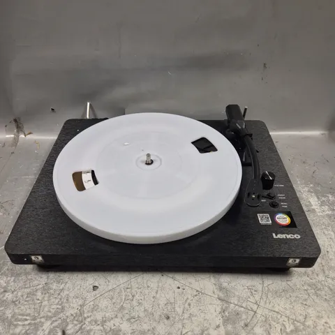 BOXED LENCO LS-50LEDBK LED TURNTABLE WITH BUILT IN SPEAKERS