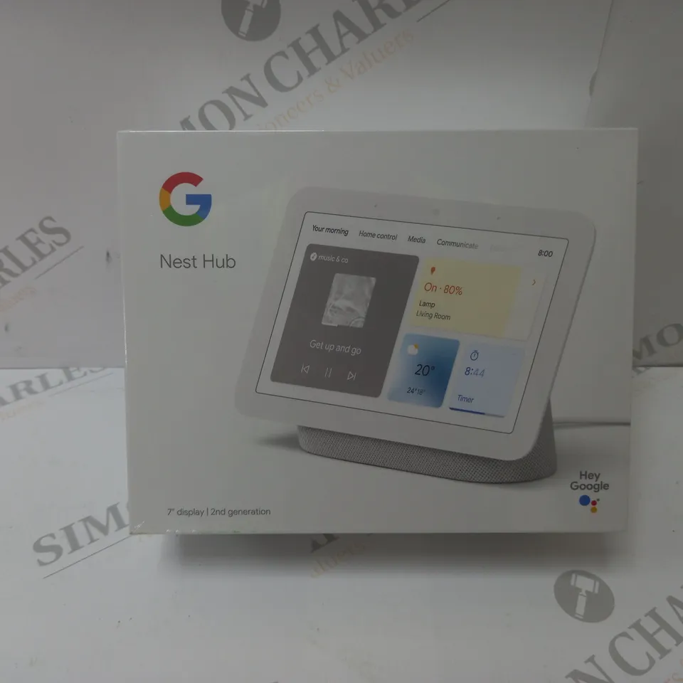 BRAND NEW BOXED GOOGLE NEST HUB 2ND GEN SMART SPEAKER WITH SCREEN - CHALK 