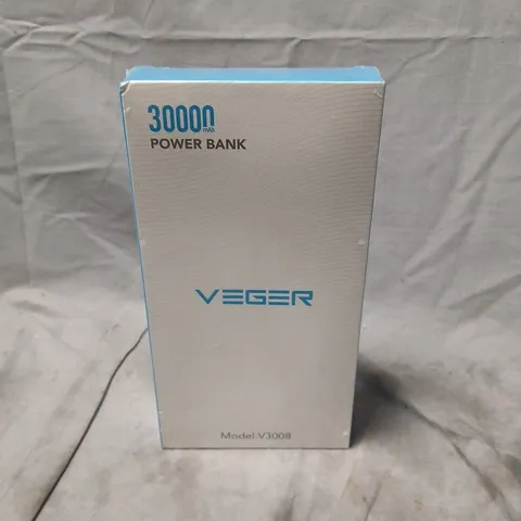 BOXED AND SEALED VEGER 30000MAH POWER BANK