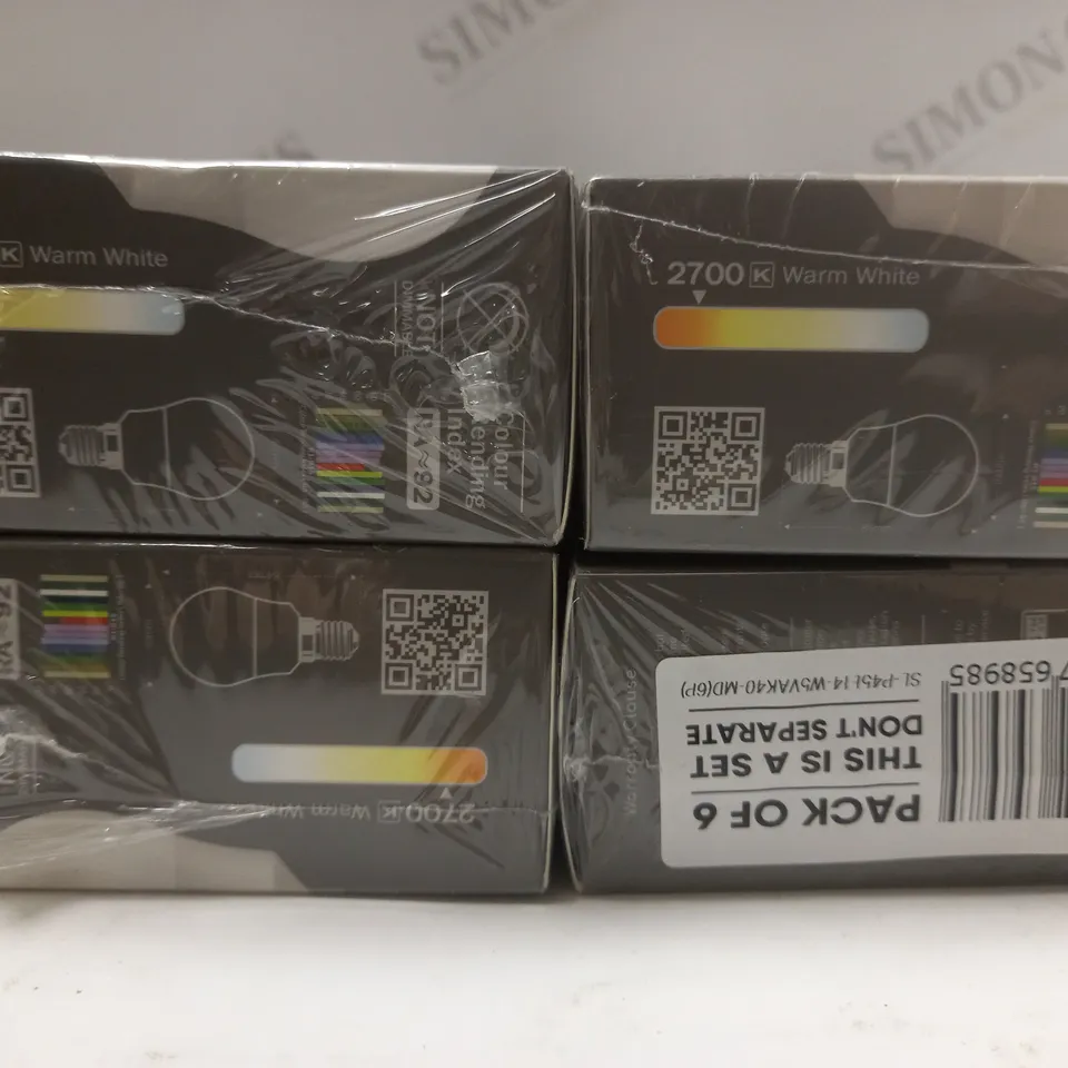 BOX OF 4 X 6 SINCELIGHT E14 LED LIGHT BULBS