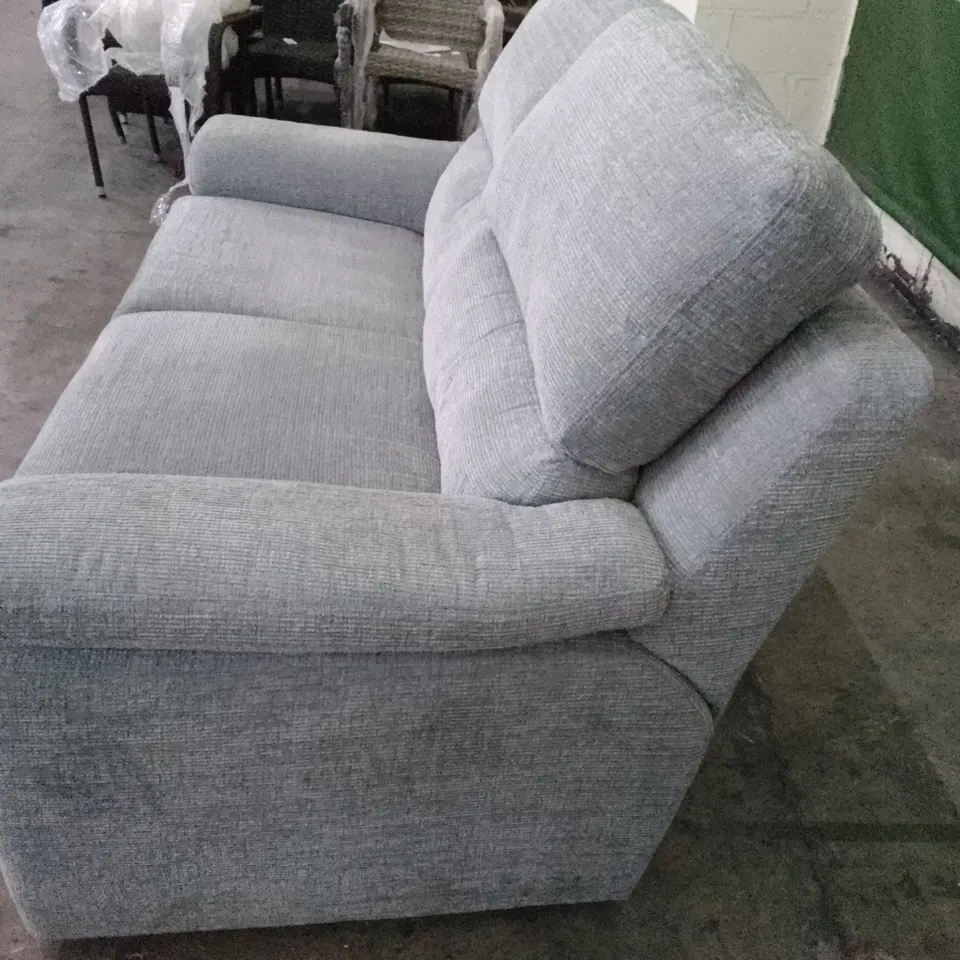 QUALITY DESIGNER G-PLAN TAYLOR DISC 2 SEATER SOFA - MAMAS SKY FABRIC