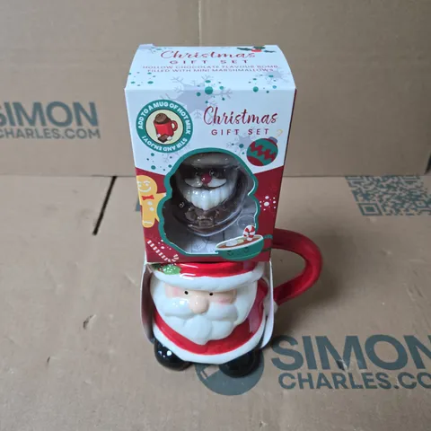 LEONARDO CHRISTMAS GIFT SET – SANTA MUG WITH CHOCOLATE BOMB (BEST BEFORE 20 JUNE 2027)