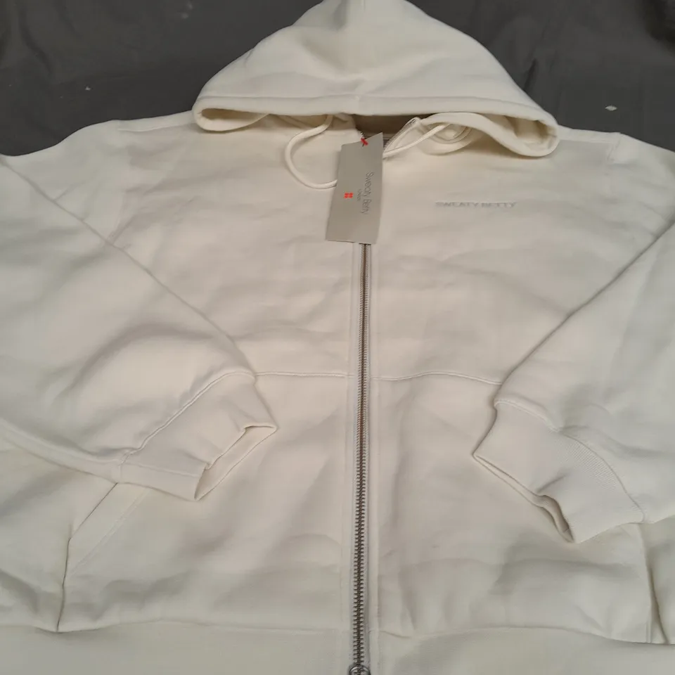 SWEATY BETTY ELEVATED ZIP UP HOODY SIZE M