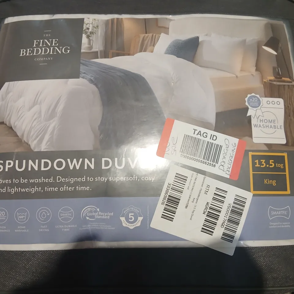 THE FINE BEDDING COMPANY SPUNDOWN DUVET - KING, 13.5 TOG
