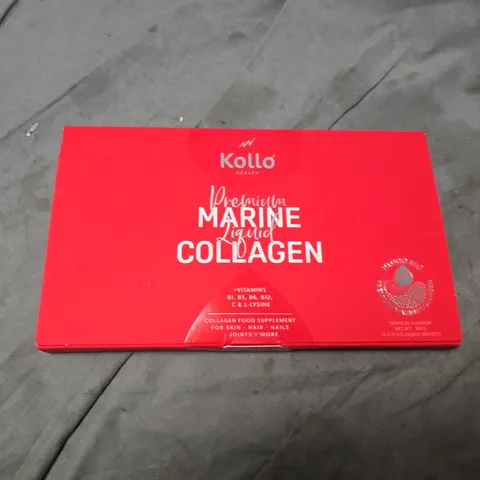 BOXED AND SEALED KOLLO HEALTH PREMIUM MARINE LIQUID COLLAGEN TROPICAL FLAVOUR (14X21.5G SACHETS)