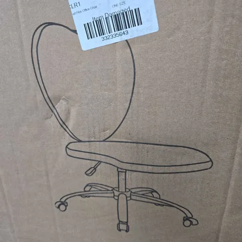 BOXED HEART PINK OFFICE CHAIR