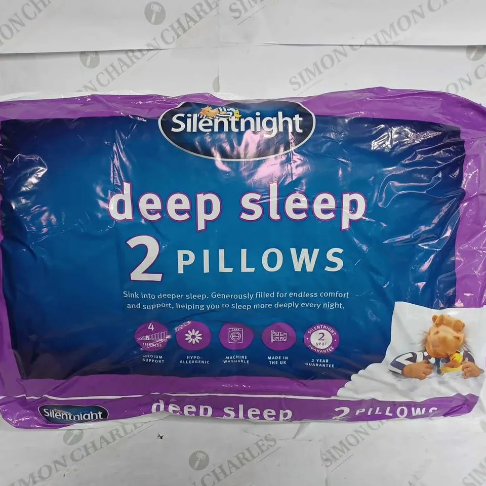 SILENT NIGHT DEEP SLEEP 2 PILLOWS 