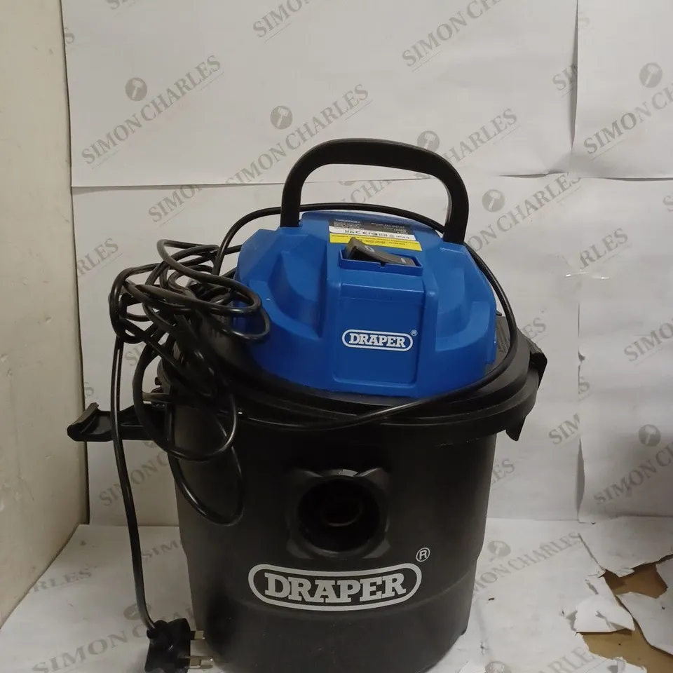 DRAPER 90107 230V 1250W 15L WET AND DRY VACUUM CLEANER
