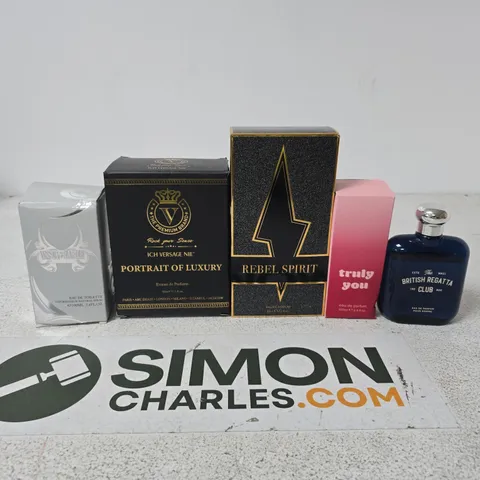 TOTE OF APPROXIMATELY 15 ASSORTED FRAGRANCES TO INCLUDE REBEL SPIRIT, PORTRAIT OF LUXURY, BRITISH REGATTA CLUB, TRULY YOU ETC