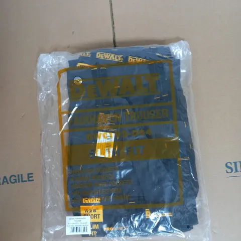 DEWALT FAIRHAVEN SLIM FIT TROUSER IN BLACK SIZE W28