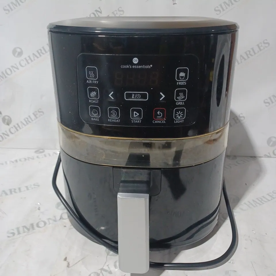 BOXED COOK'S ESSENTIALS AIR FRYER - BLACK