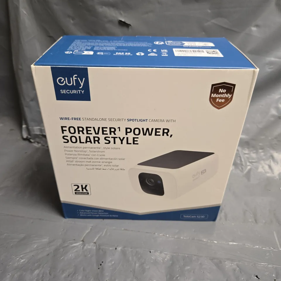 eufy SoloCam S230 Solar Security Camera (Boxed)