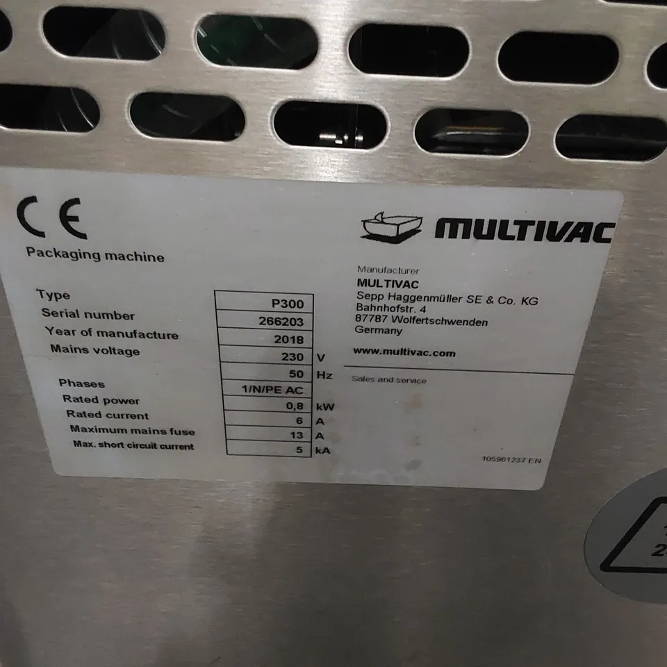 MULTIVAC P300 VACUUM PACKER