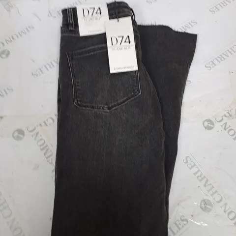STRADIVARIUS D74 FLARE SLIT DENIM JEANS SIZE 12