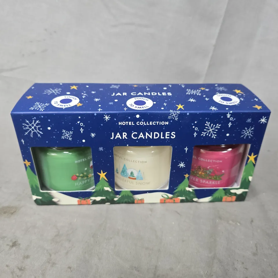 BOXED HOTEL COLLECTION JAR CANDLES