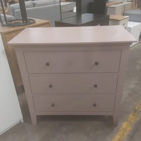 DESIGNER LYNTON 3 DRAWER CHEST - PINK