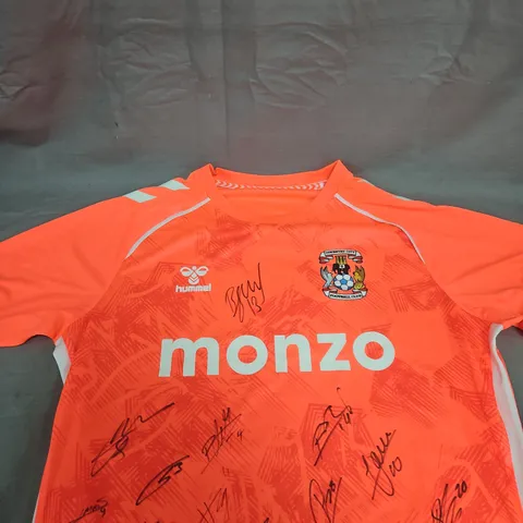 COVENTRY CITY FC 25/26 AWAY FOOTBALL SHIRT – SIGNED - SIZE UNSPECIFIED