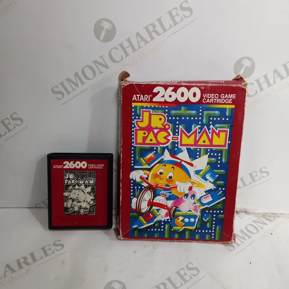 BOXED ATARI 2600 JR PAC-MAN VIDEO GAME CARTRIDGE