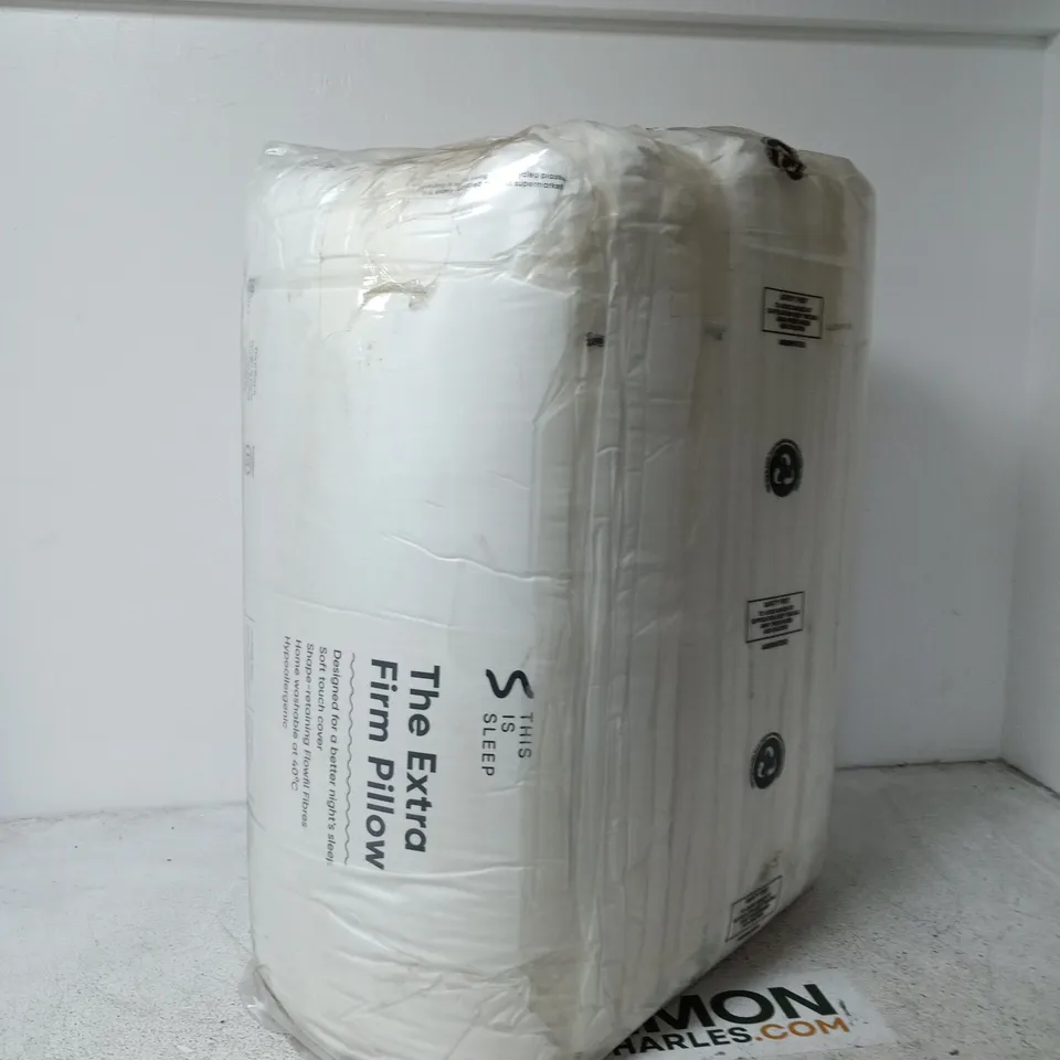 APPROXIMATELY 10 X THIS IS SLEEP - THE EXTRA FIRM PILLOW - 48CM X 74CM