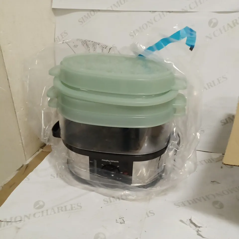 MORPHY RICHARDS STAINLESS STEEL FOOD STEAMER