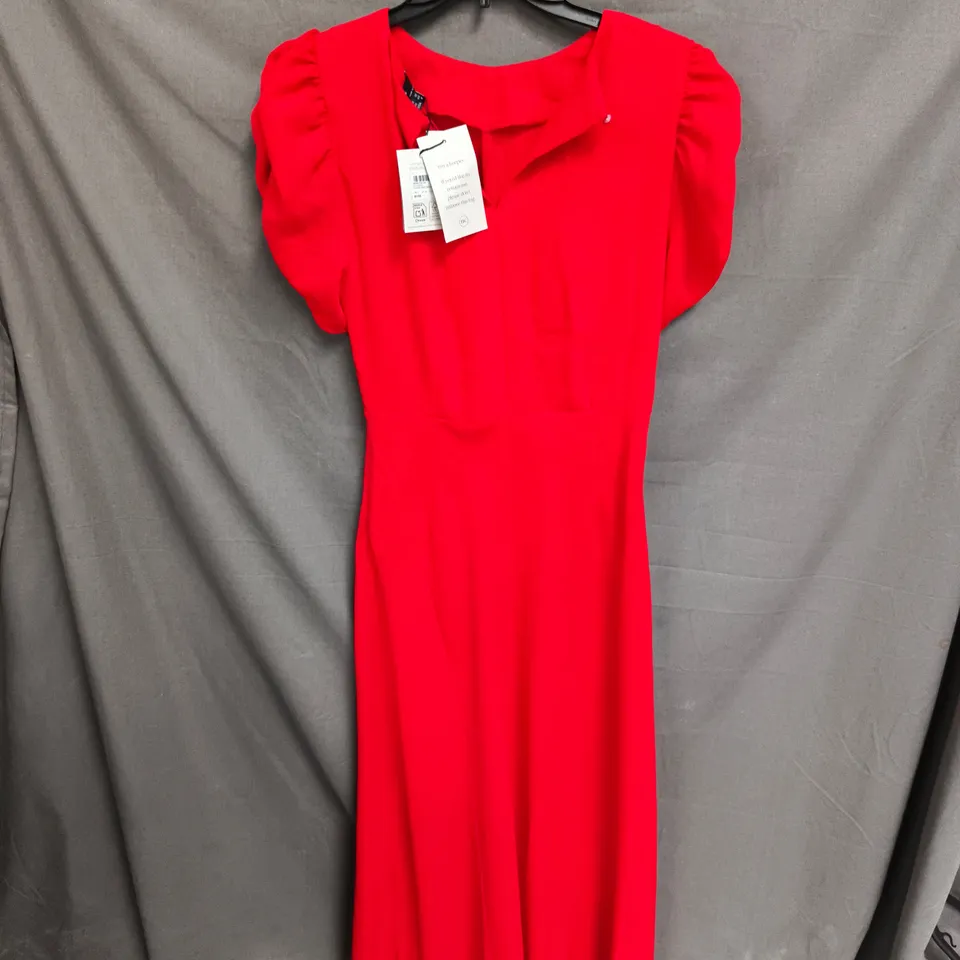 NOBODYS CHILD RED NAOMI MIDI DRESS UK12 TAGGED RRP £110