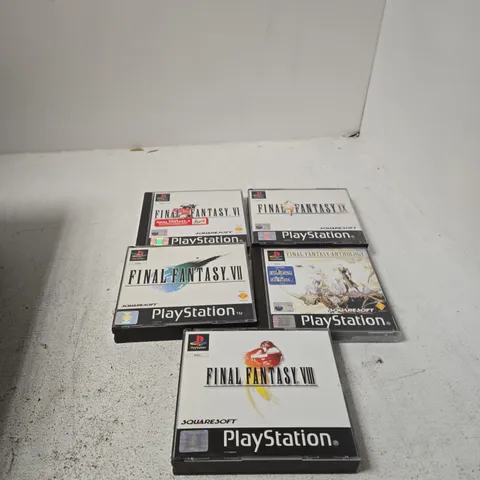 FINAL FANTASY PS1 PLAYSTATION GAME BUNDLE - INCLUDES VII, VIII & IX 