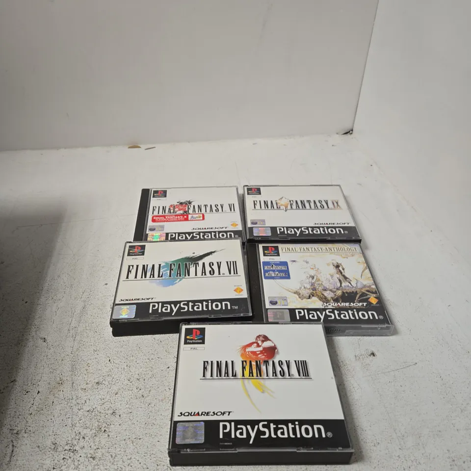 FINAL FANTASY PS1 PLAYSTATION GAME BUNDLE - INCLUDES VII, VIII & IX 