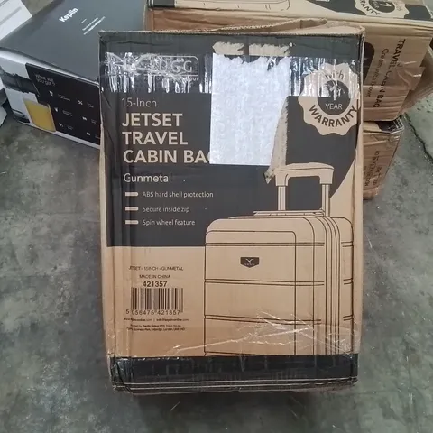 BOXED LUGG - 15INCH JETSET TRAVEL CABIN BAG GUNMETAL
